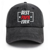 Dad Hats for Men, Best Dad Ever Hat for Fathers Day, Adjustable Embroidered Baseball Cap, Birthday Gifts for Dad Husband Papa